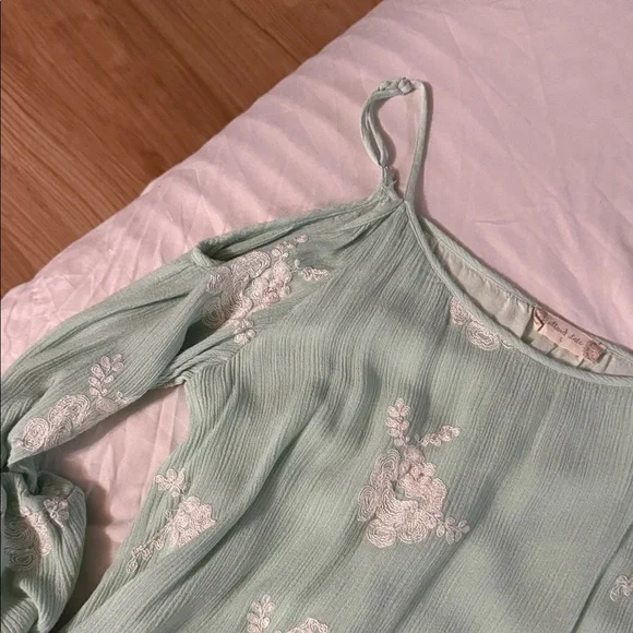 Altrd State Mint Green Floral Women's Top - Picture 4 of 5